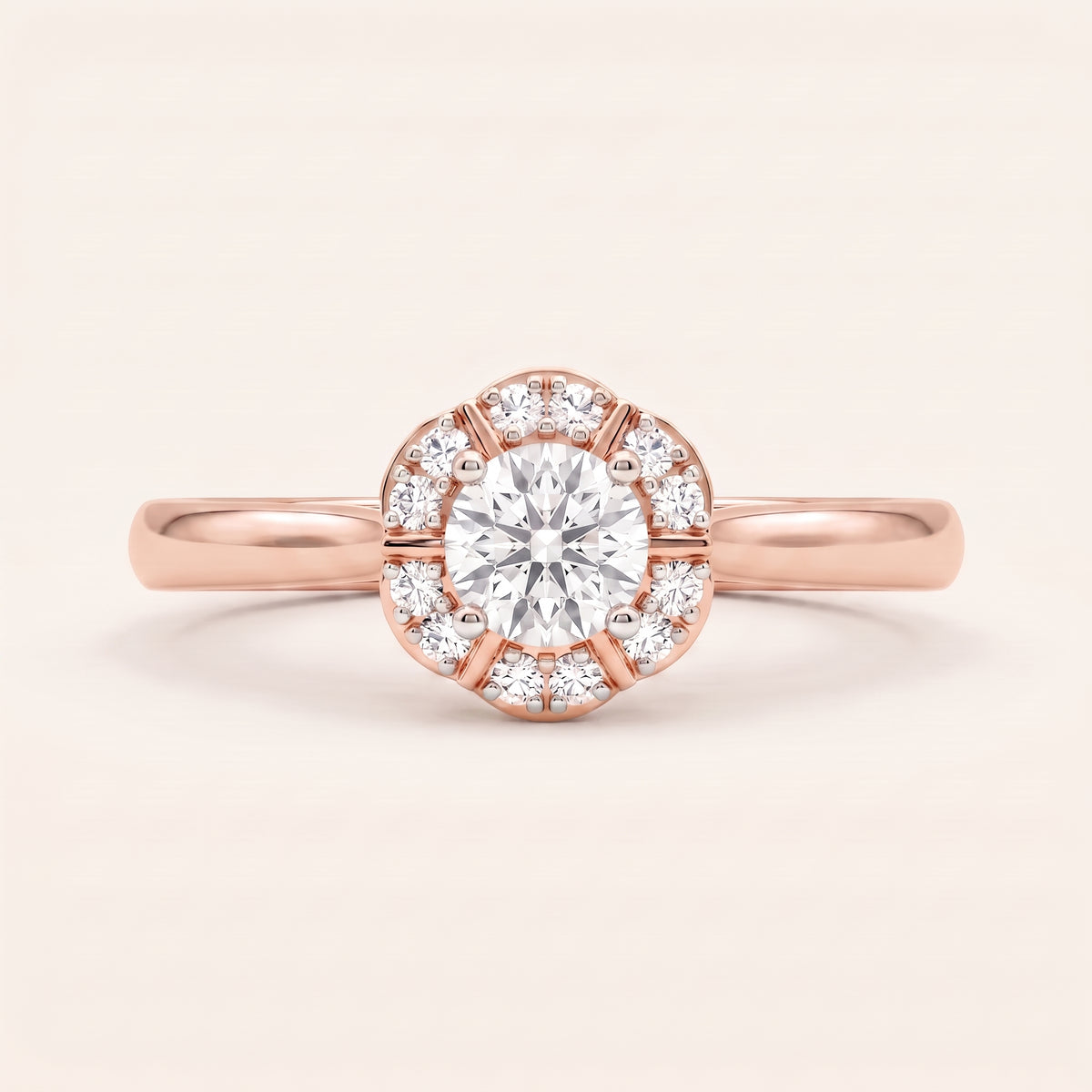 Amour lab-grown diamond ring, view 3