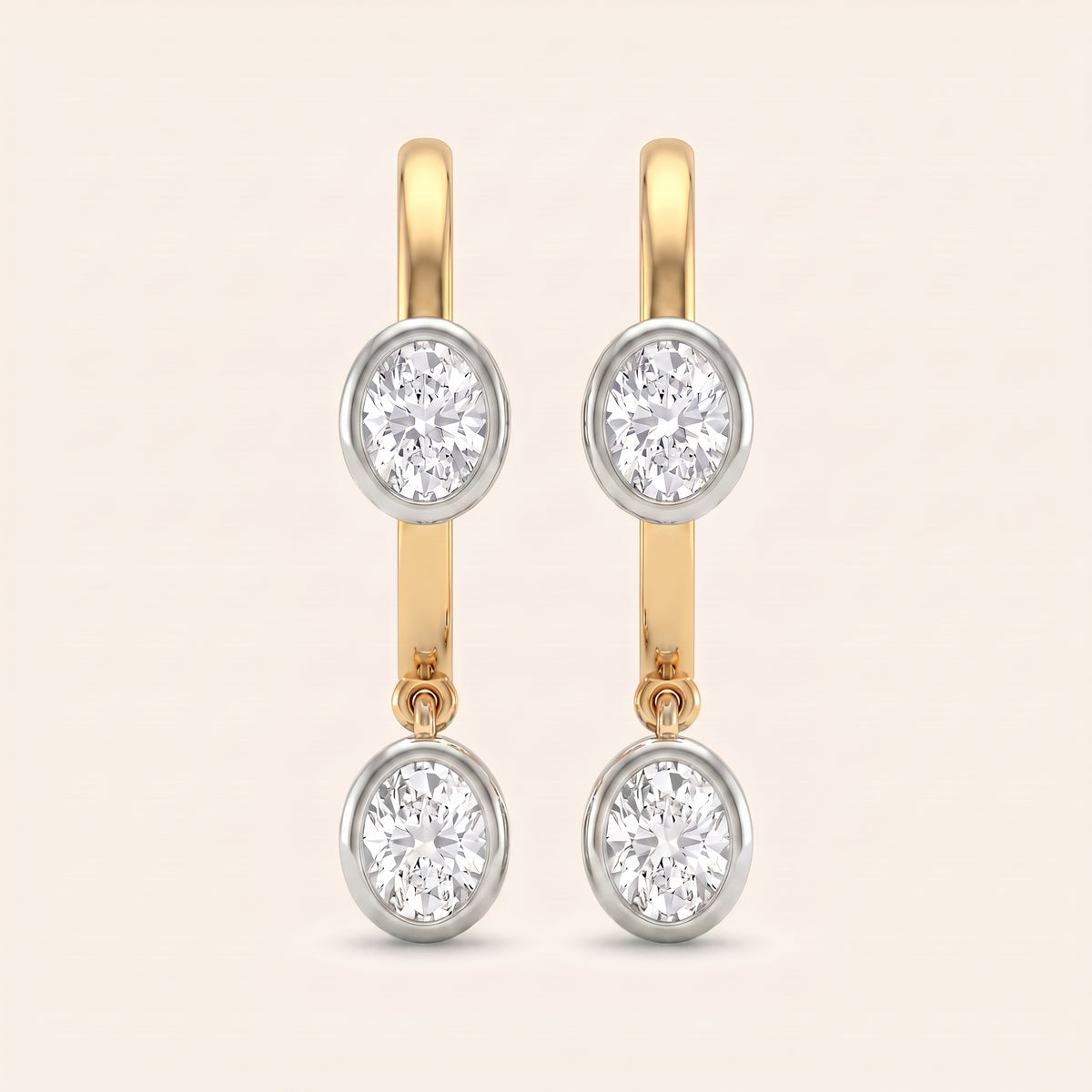 Duality lab-grown diamond earrings