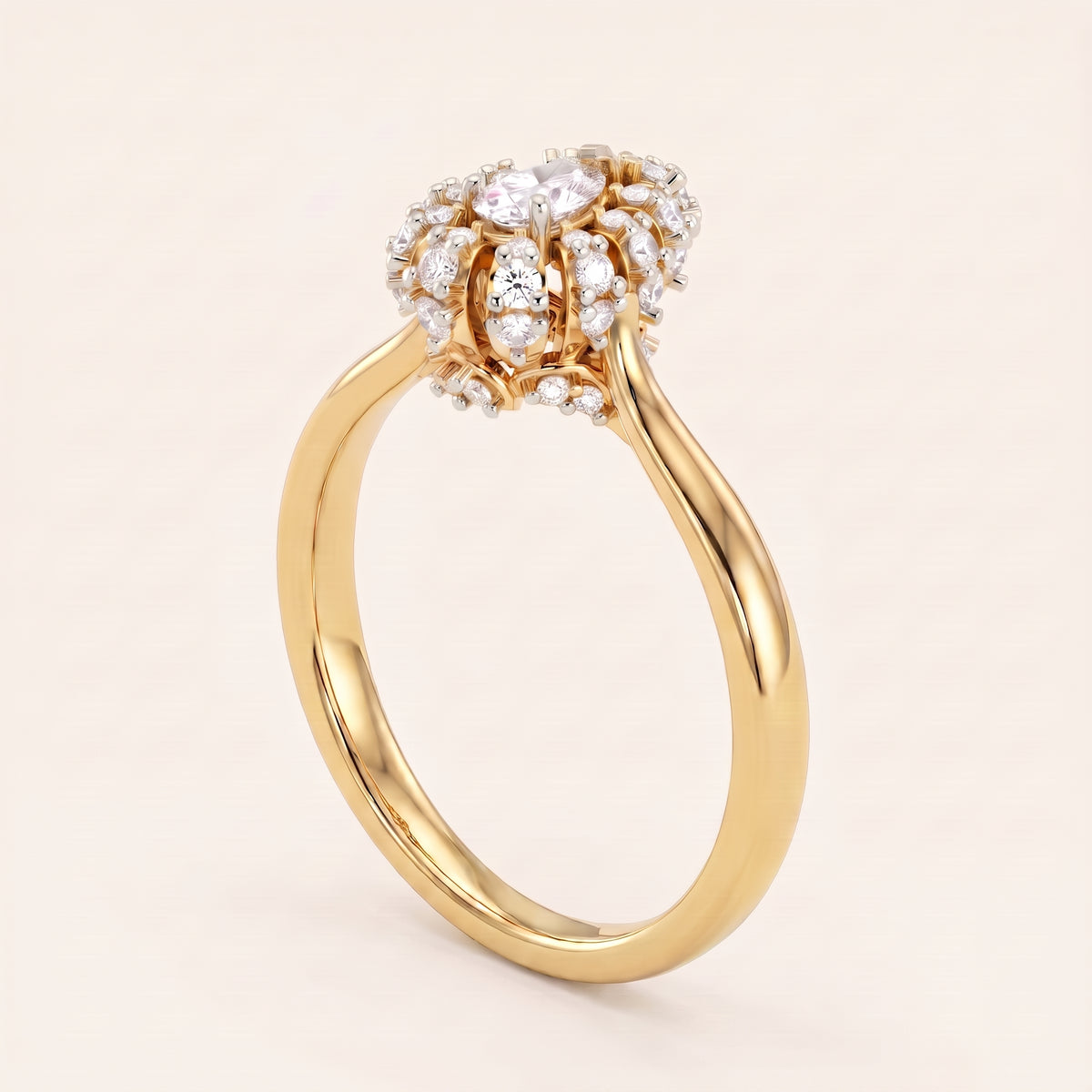 Coronet lab-grown diamond ring, view 2