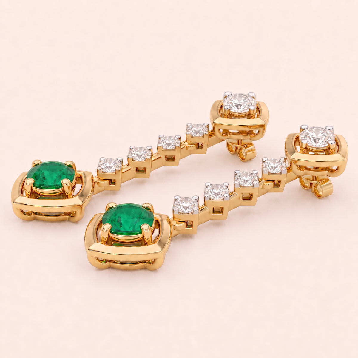 Envy lab-grown diamond earrings, view 7