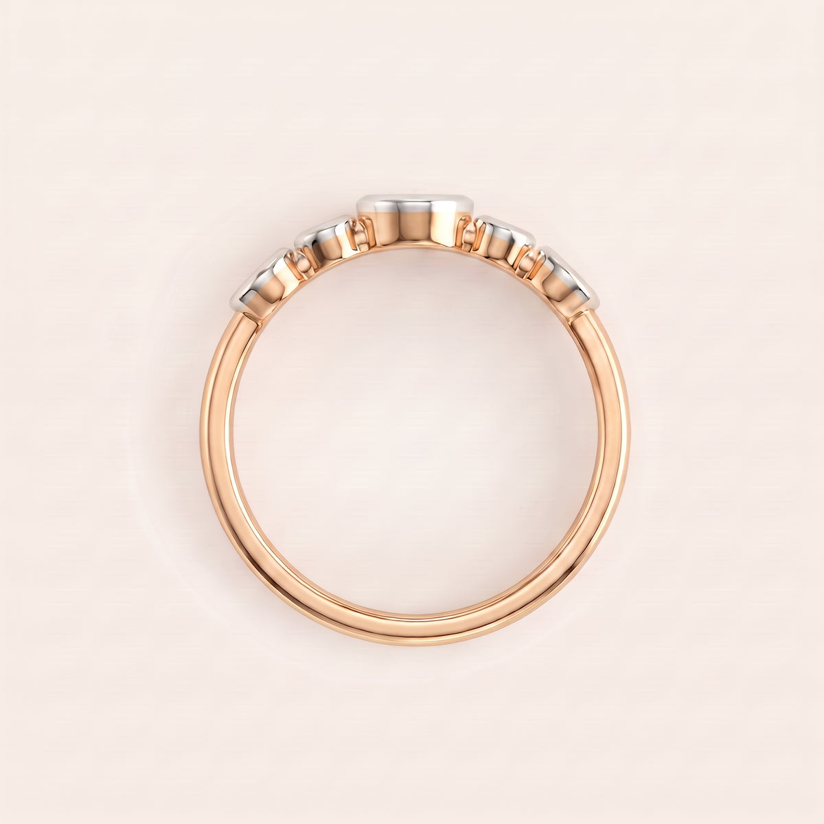 Charm lab-grown diamond ring, view 6
