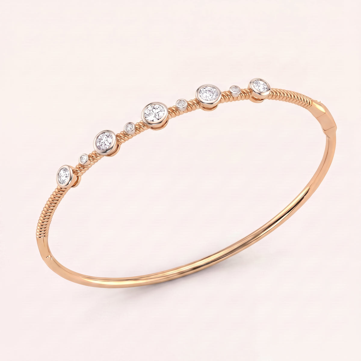 Stardust lab-grown diamond bracelet, view 6