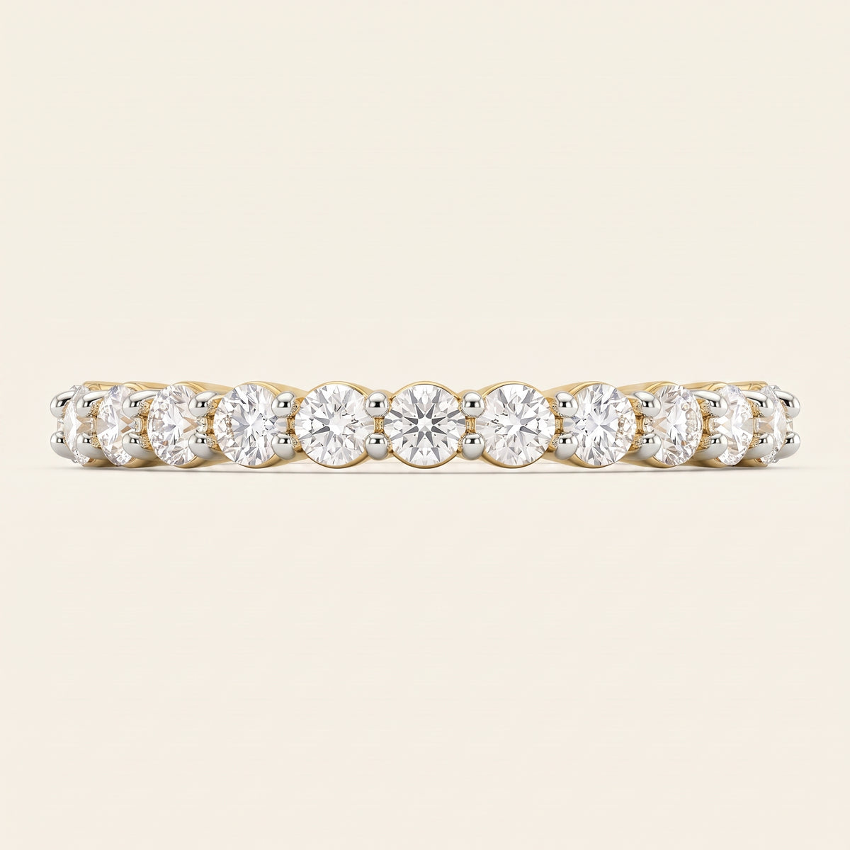 Endless lab-grown diamond ring, view 3