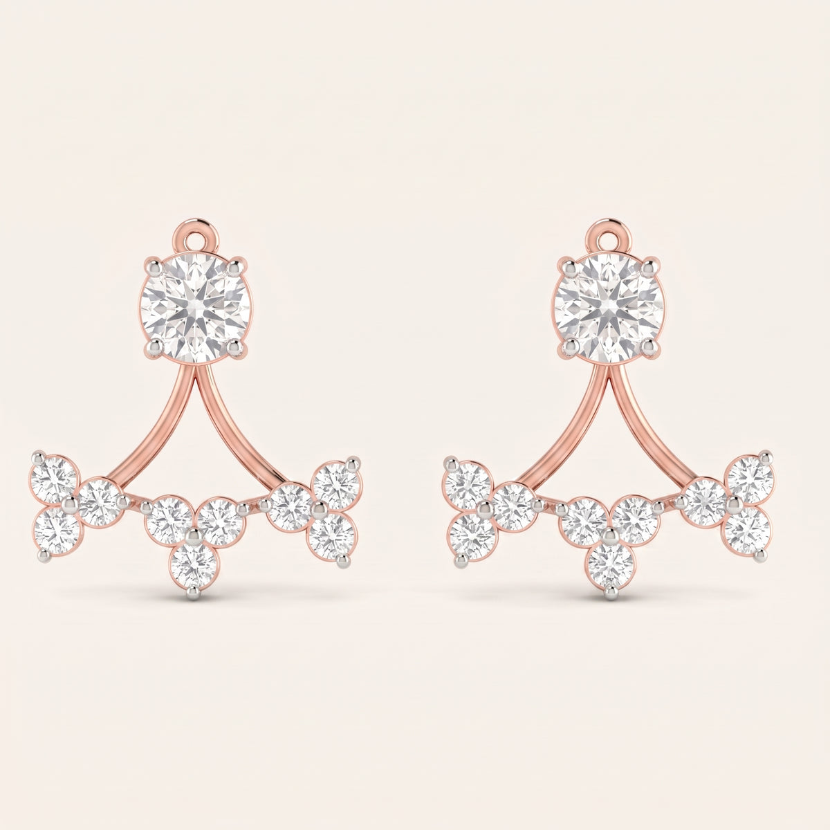 Wings lab-grown diamond earrings