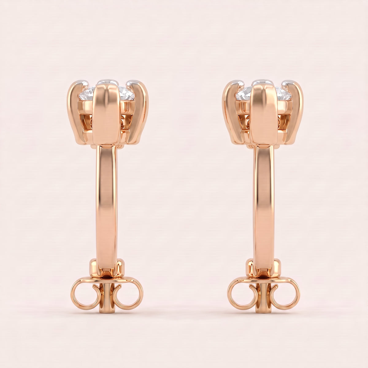 Rhapsody lab-grown diamond earrings, view 8
