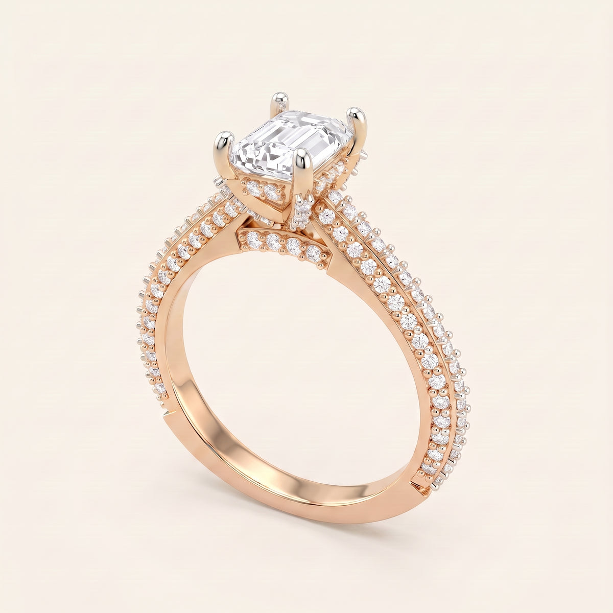 Empress lab-grown diamond ring, view 6