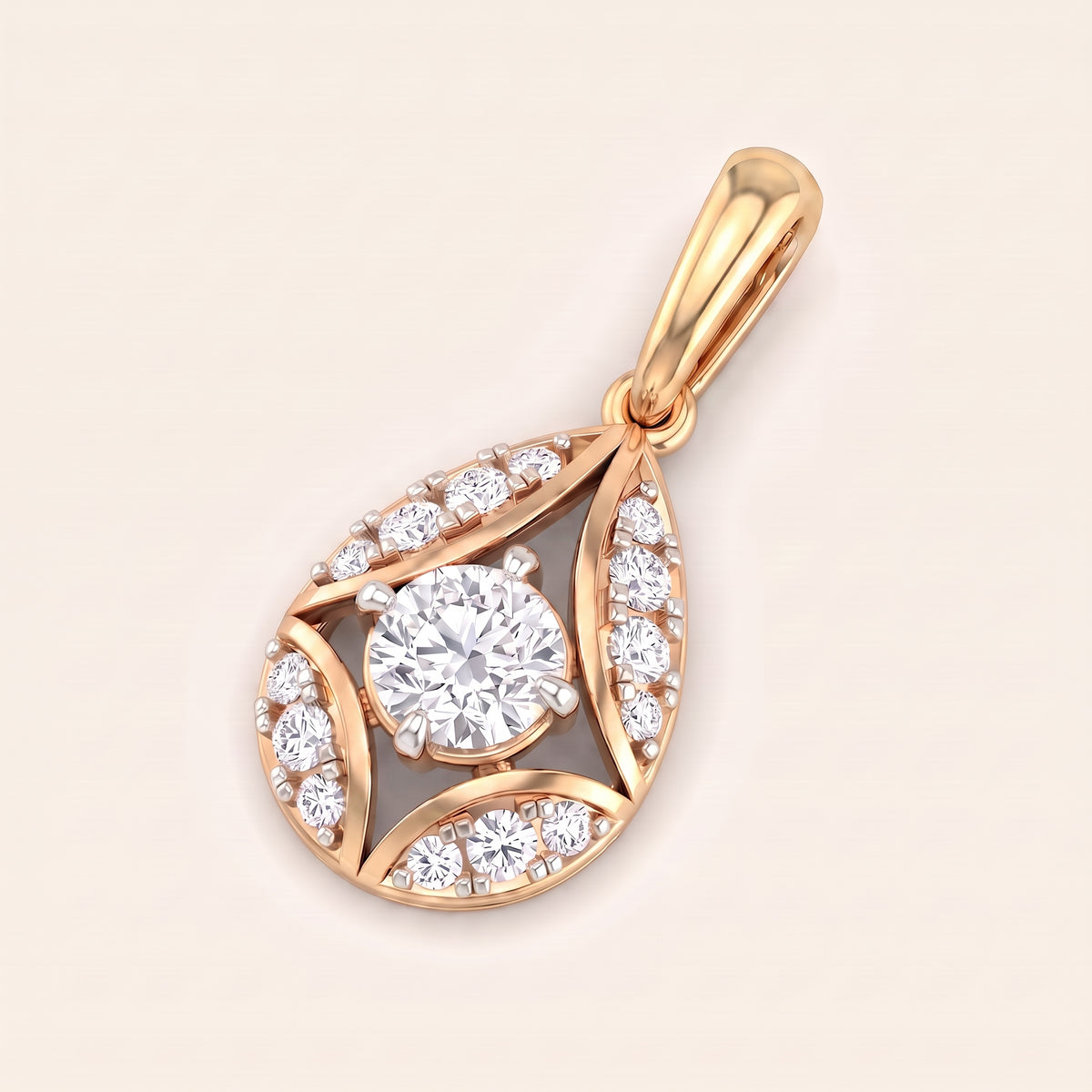 Polaris lab-grown diamond pendant, view 8