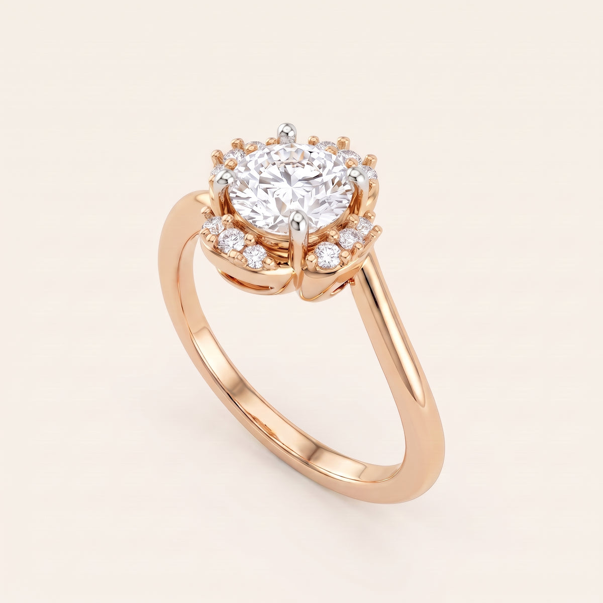 Blossom lab-grown diamond ring, view 7