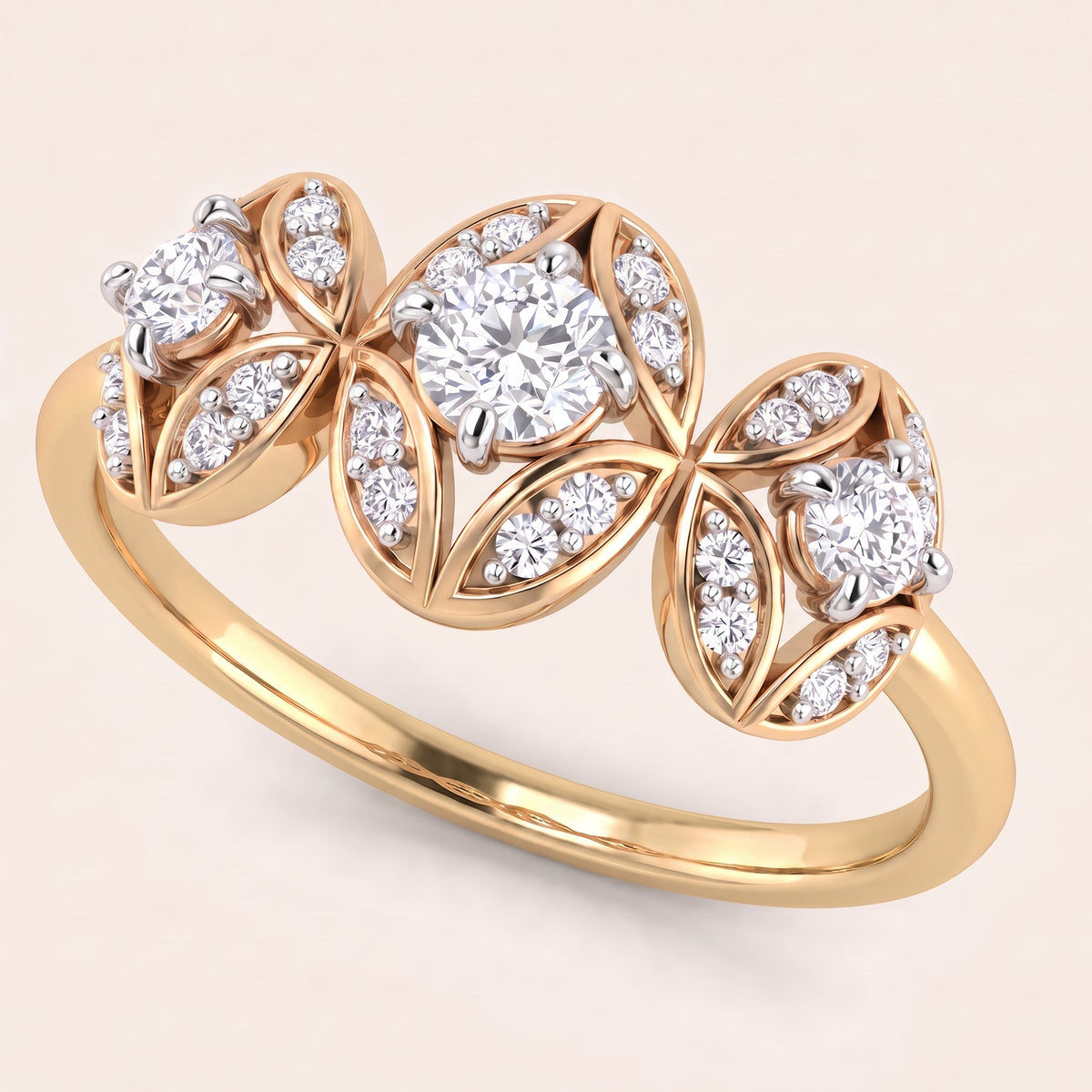 Iris lab-grown diamond ring, view 8