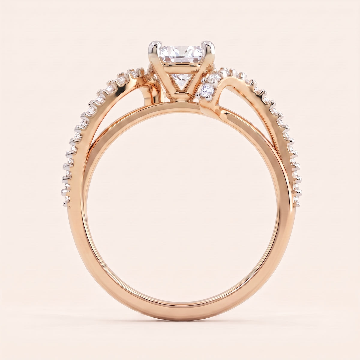 Sovereign lab-grown diamond ring, view 5