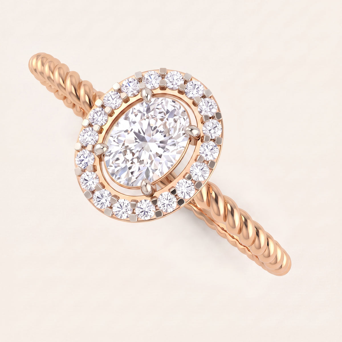 Marina lab-grown diamond ring, view 8