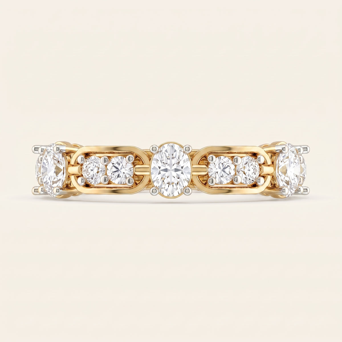Septima lab-grown diamond ring, view 4
