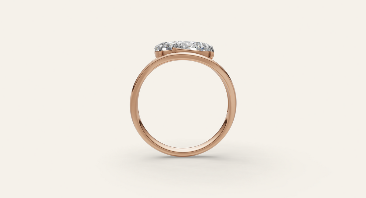 Folia lab-grown diamond ring, view 3