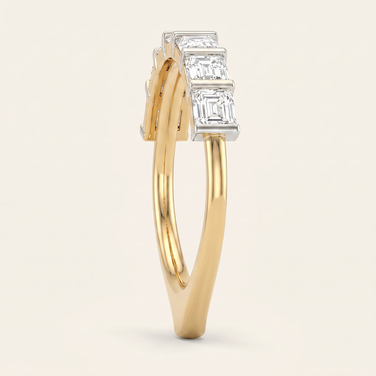 Skyline lab-grown diamond ring, view 2