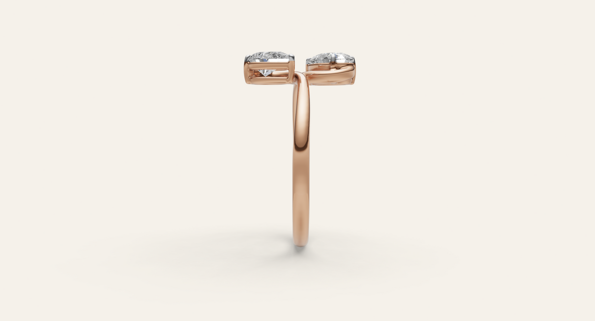 Muse lab-grown diamond ring, view 6