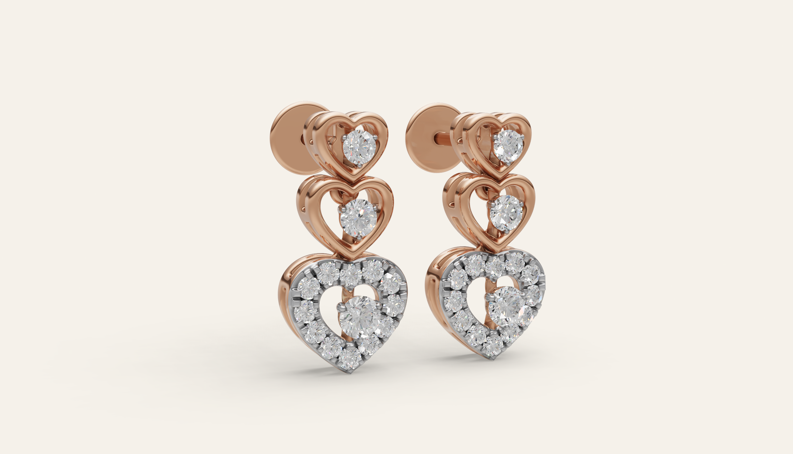 Heart Range Earring