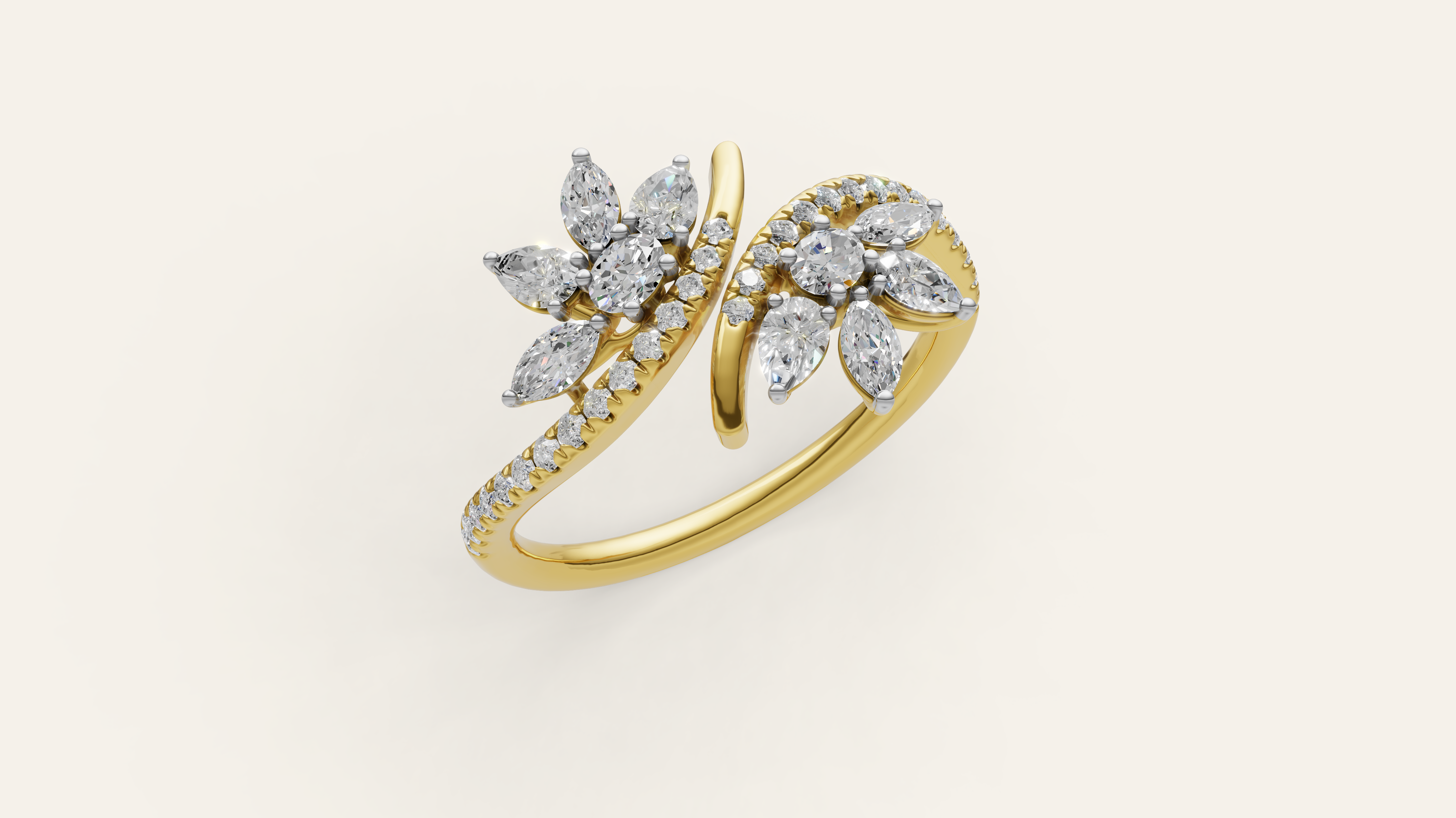 Spilt Bloom Ring