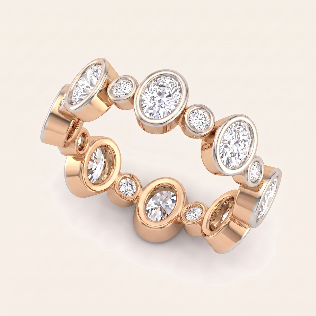 Polka lab-grown diamond ring, view 5