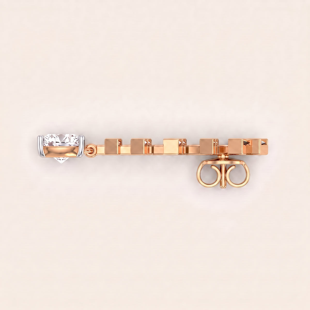 Jazz lab-grown diamond earrings, view 8