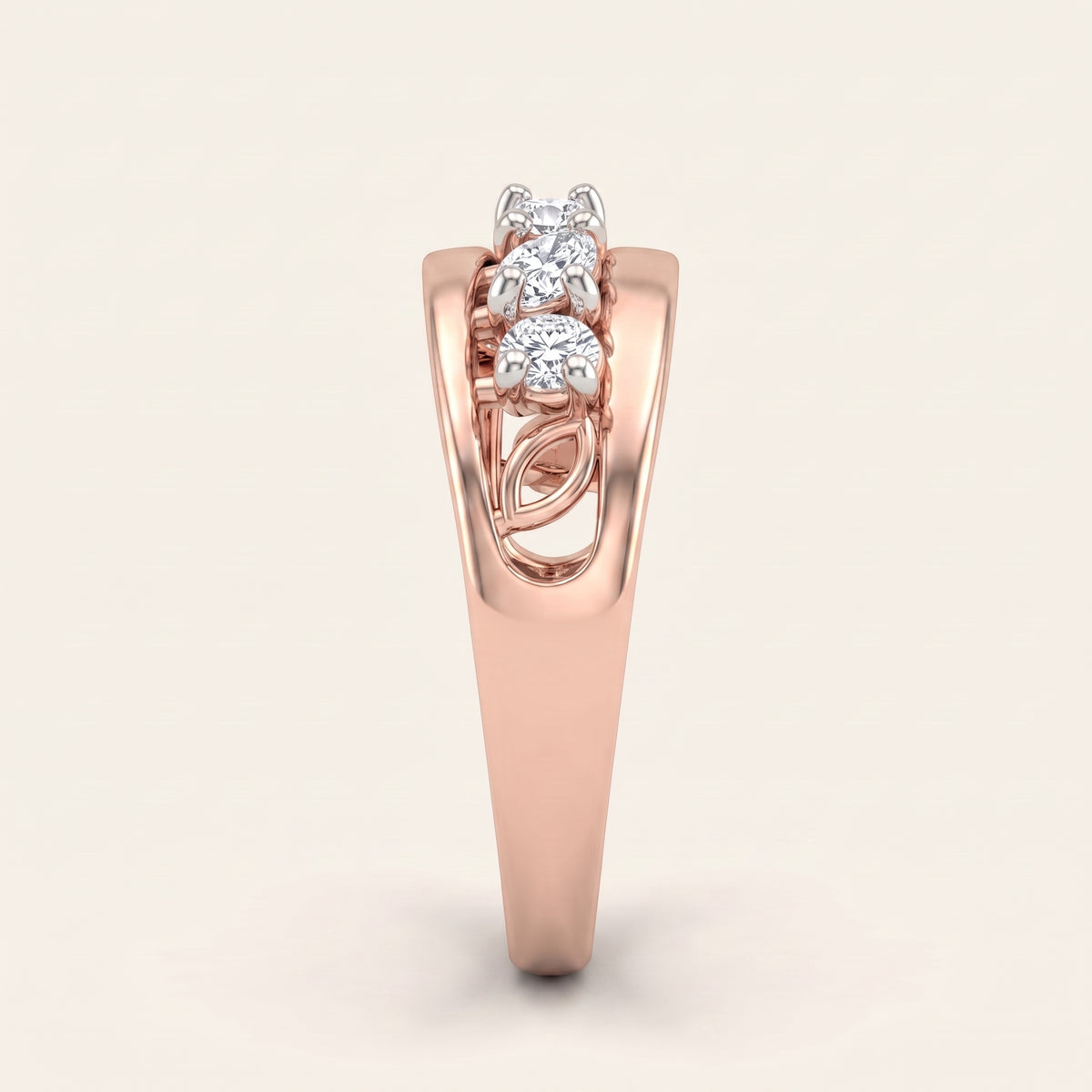 Cameo lab-grown diamond ring