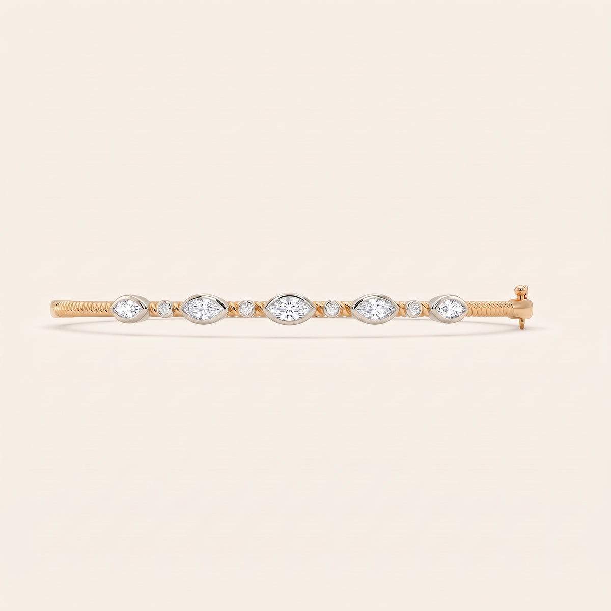 Radiance lab-grown diamond bracelet, view 6