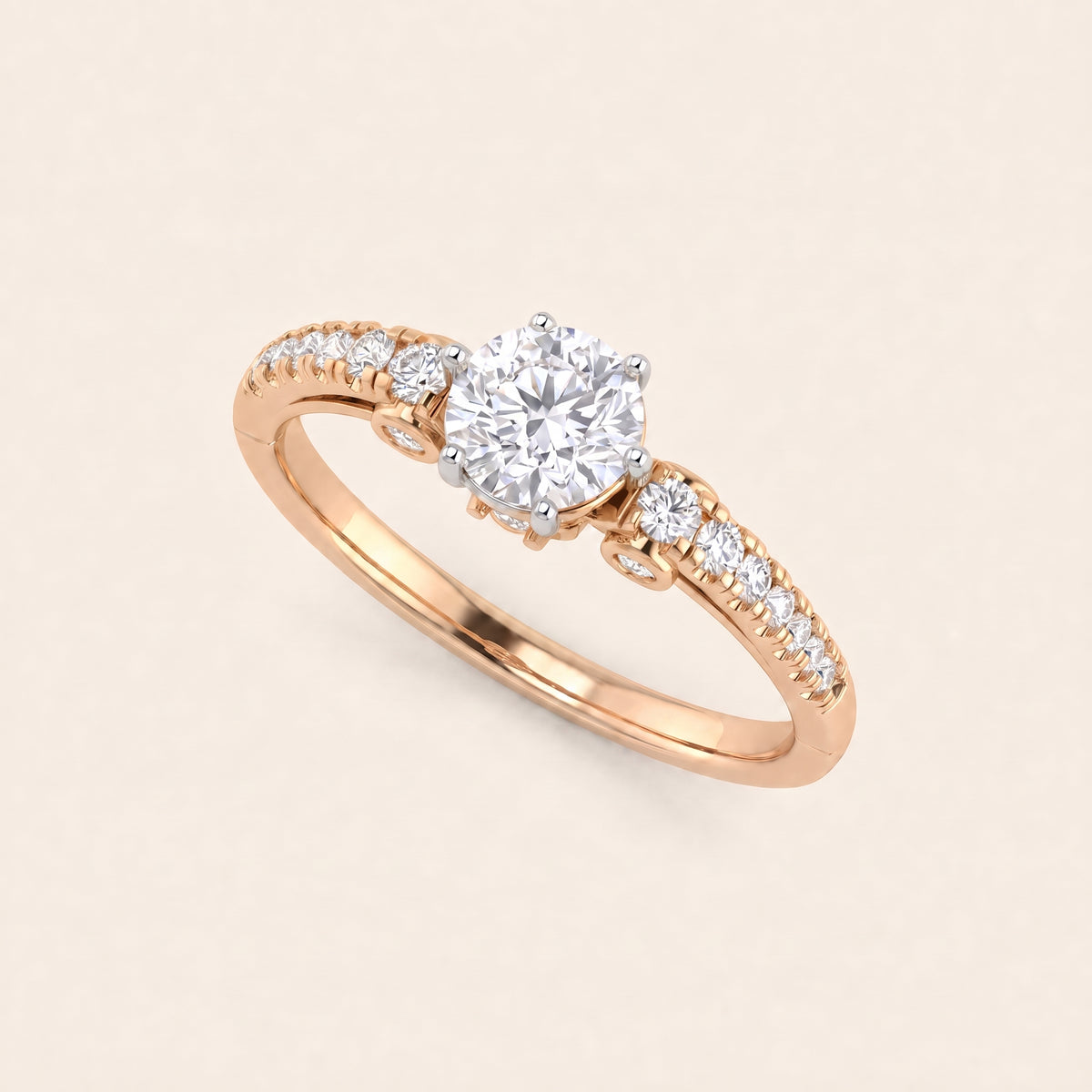 Lyra lab-grown diamond ring, view 8