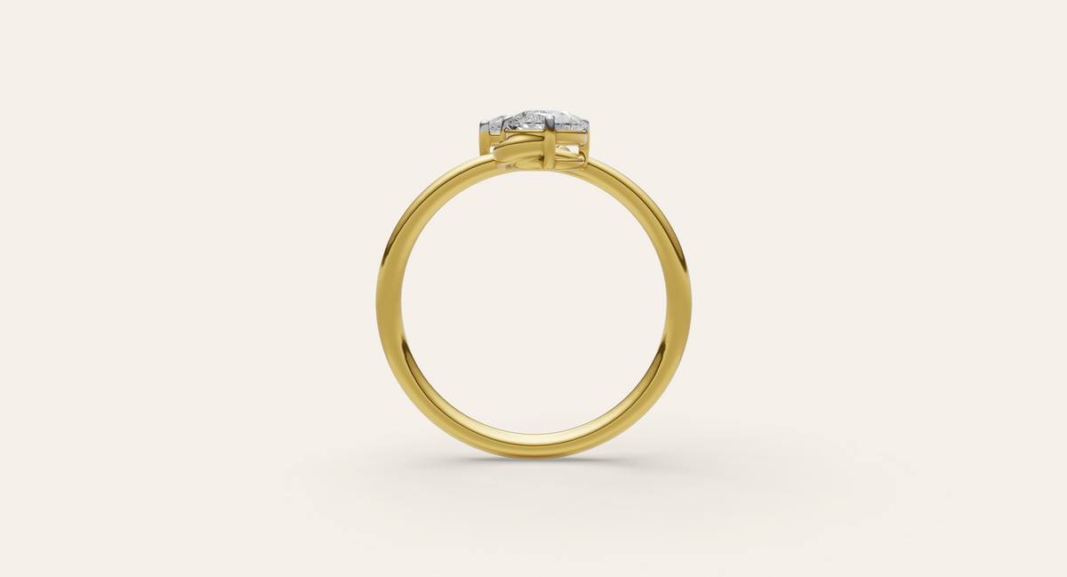 Muse lab-grown diamond ring, view 4