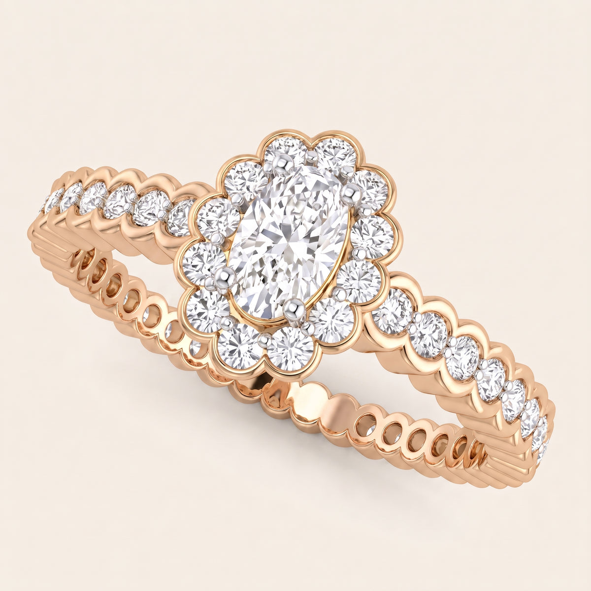 Antoinette lab-grown diamond ring, view 7