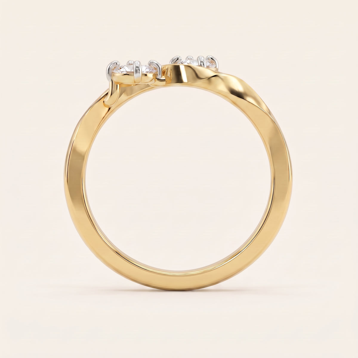 Tango lab-grown diamond ring, view 2