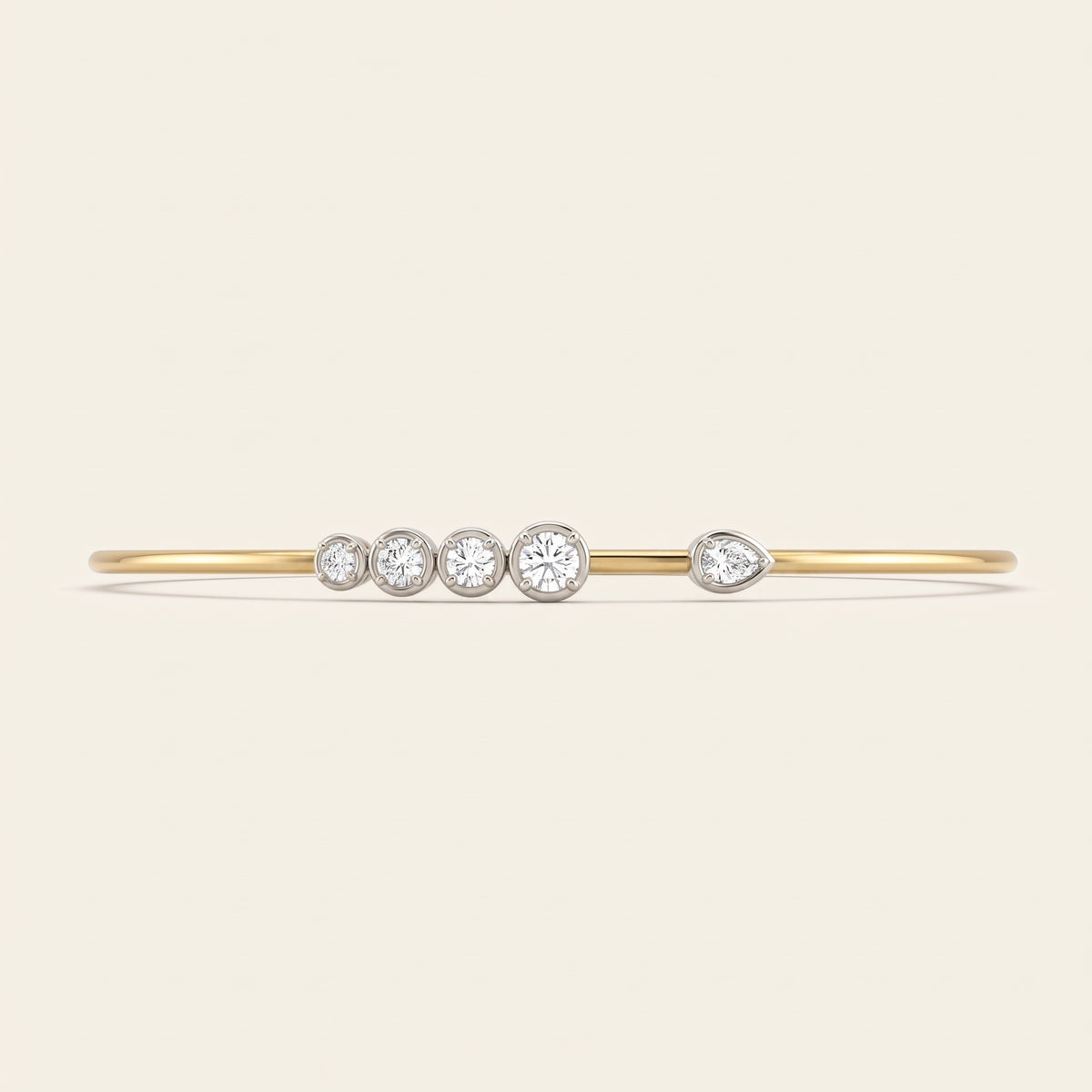 Meteor lab-grown diamond bracelet, view 2