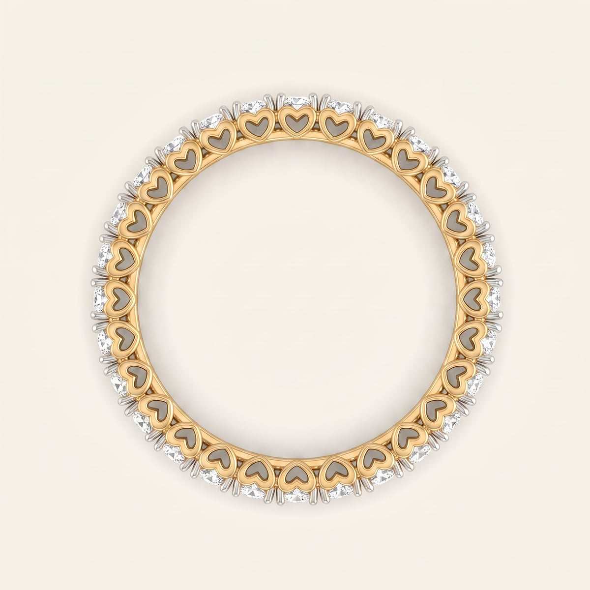 Promise lab-grown diamond ring, view 3