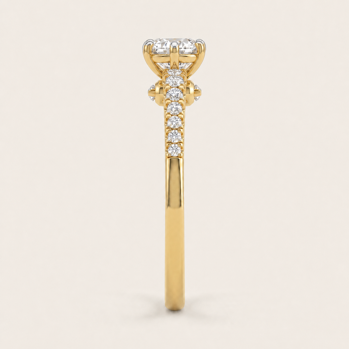 Lyra lab-grown diamond ring, view 2