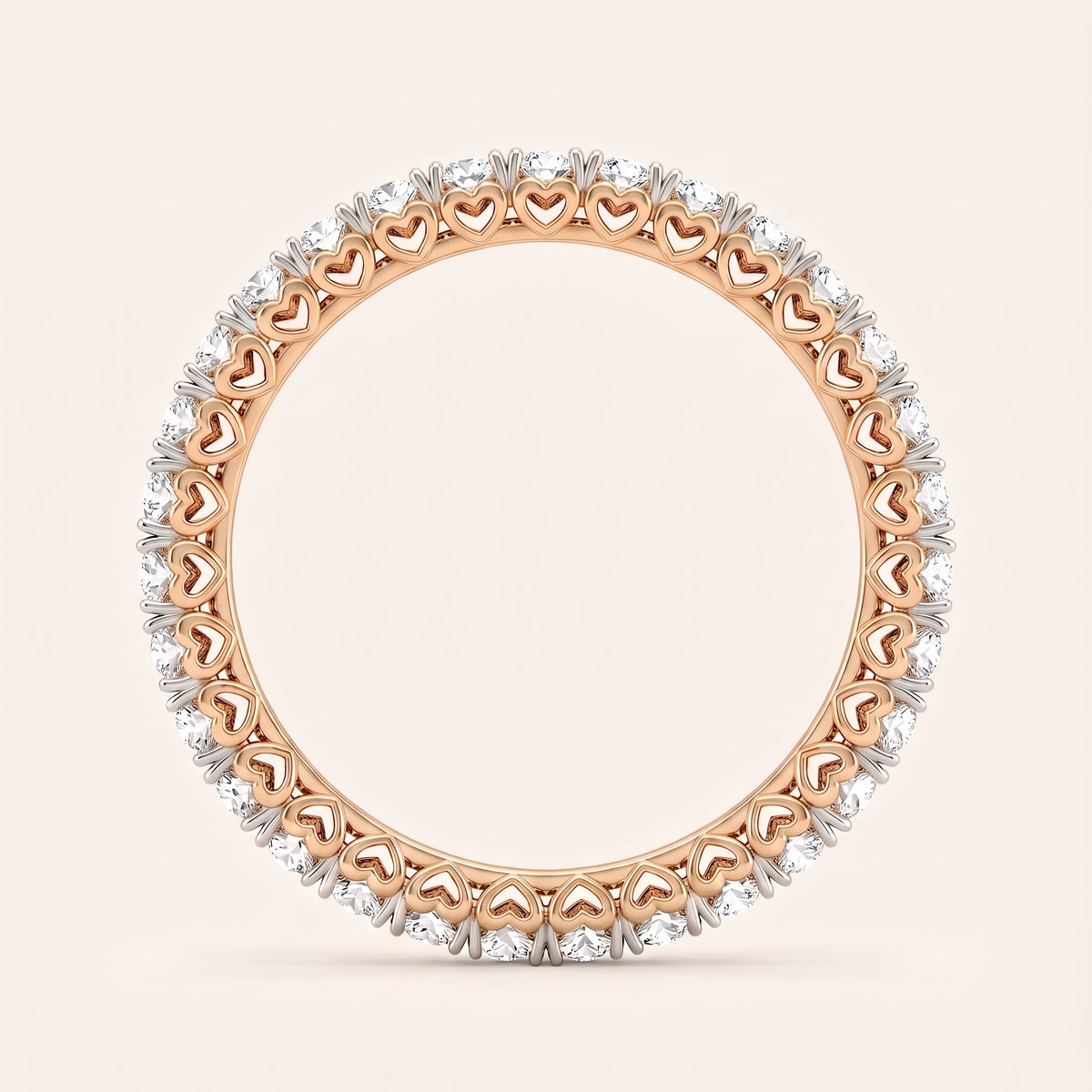 Sweetheart lab-grown diamond ring, view 6