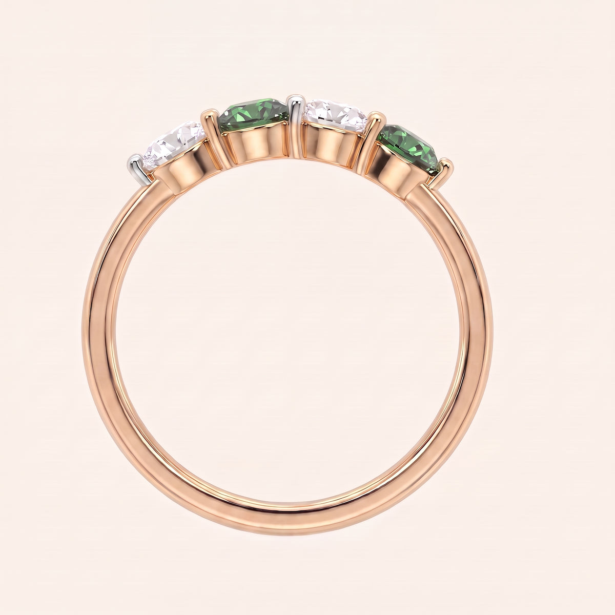 Fern lab-grown diamond ring, view 7