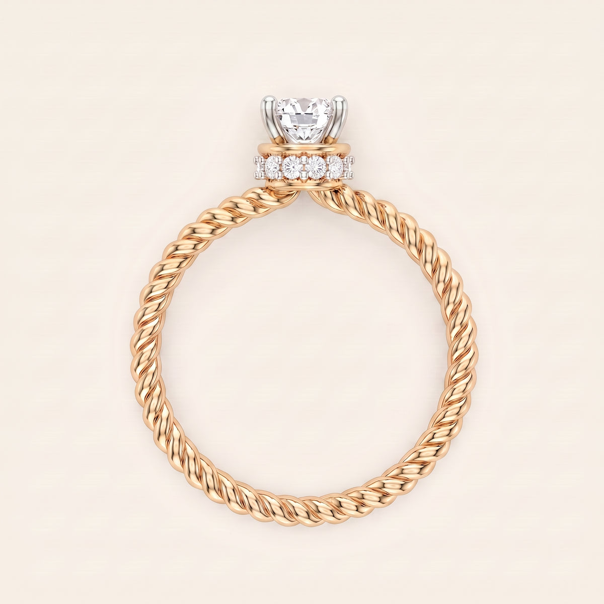 Cordelia lab-grown diamond ring, view 5