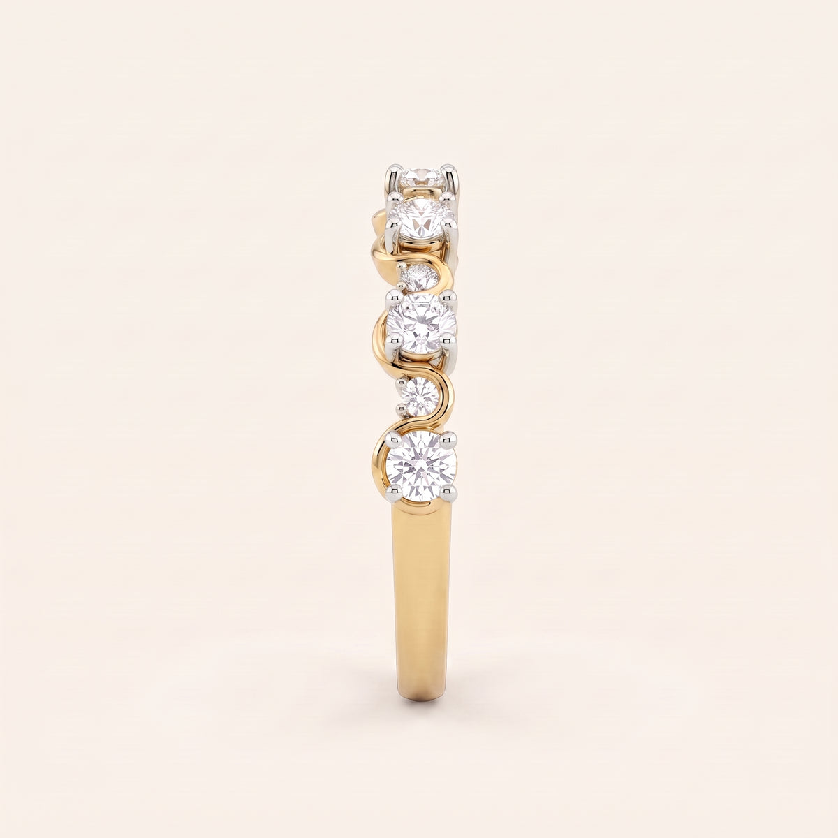 Laurel lab-grown diamond ring, view 3