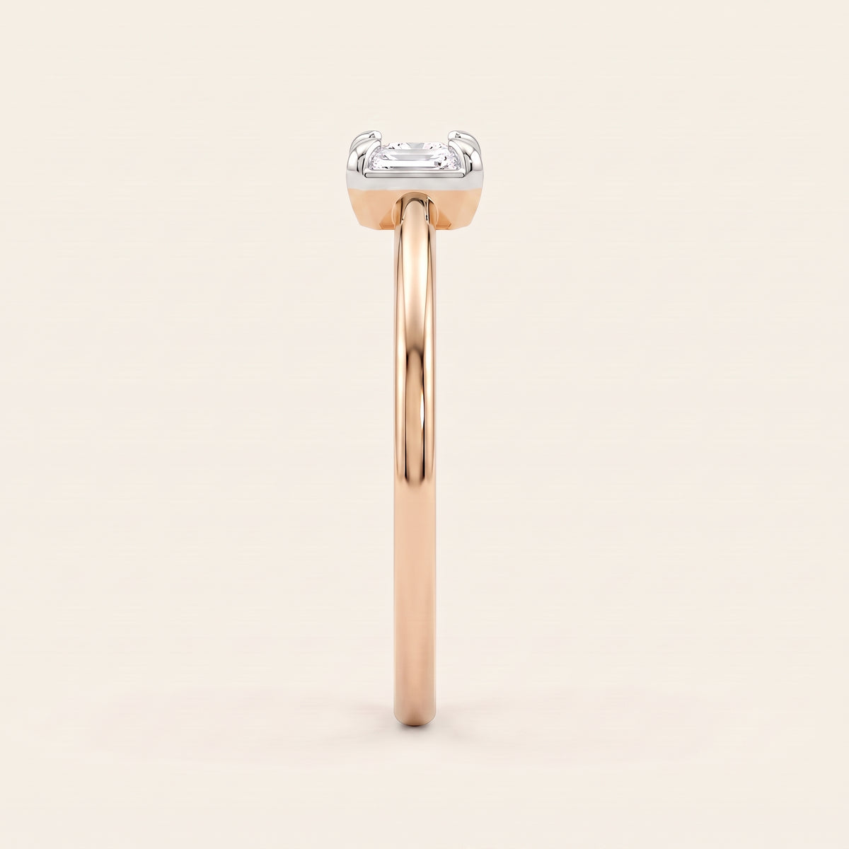 Contrast lab-grown diamond ring, view 8