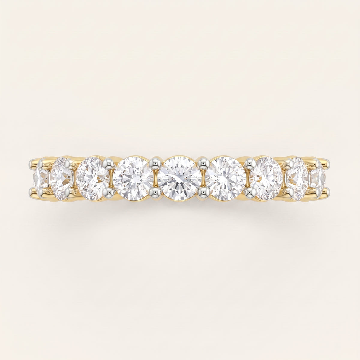 Riviera lab-grown diamond ring, view 3