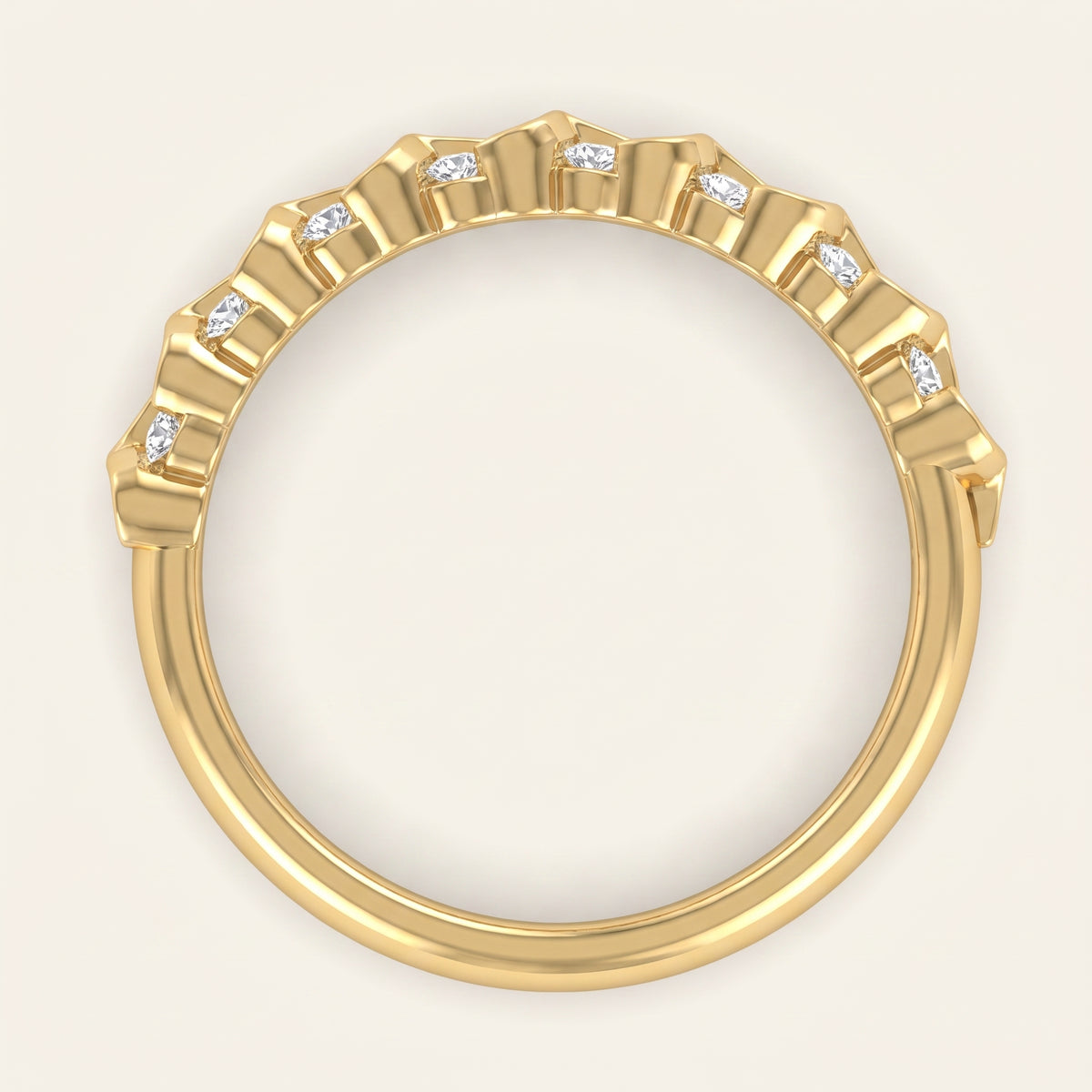 Zephyr lab-grown diamond ring, view 2