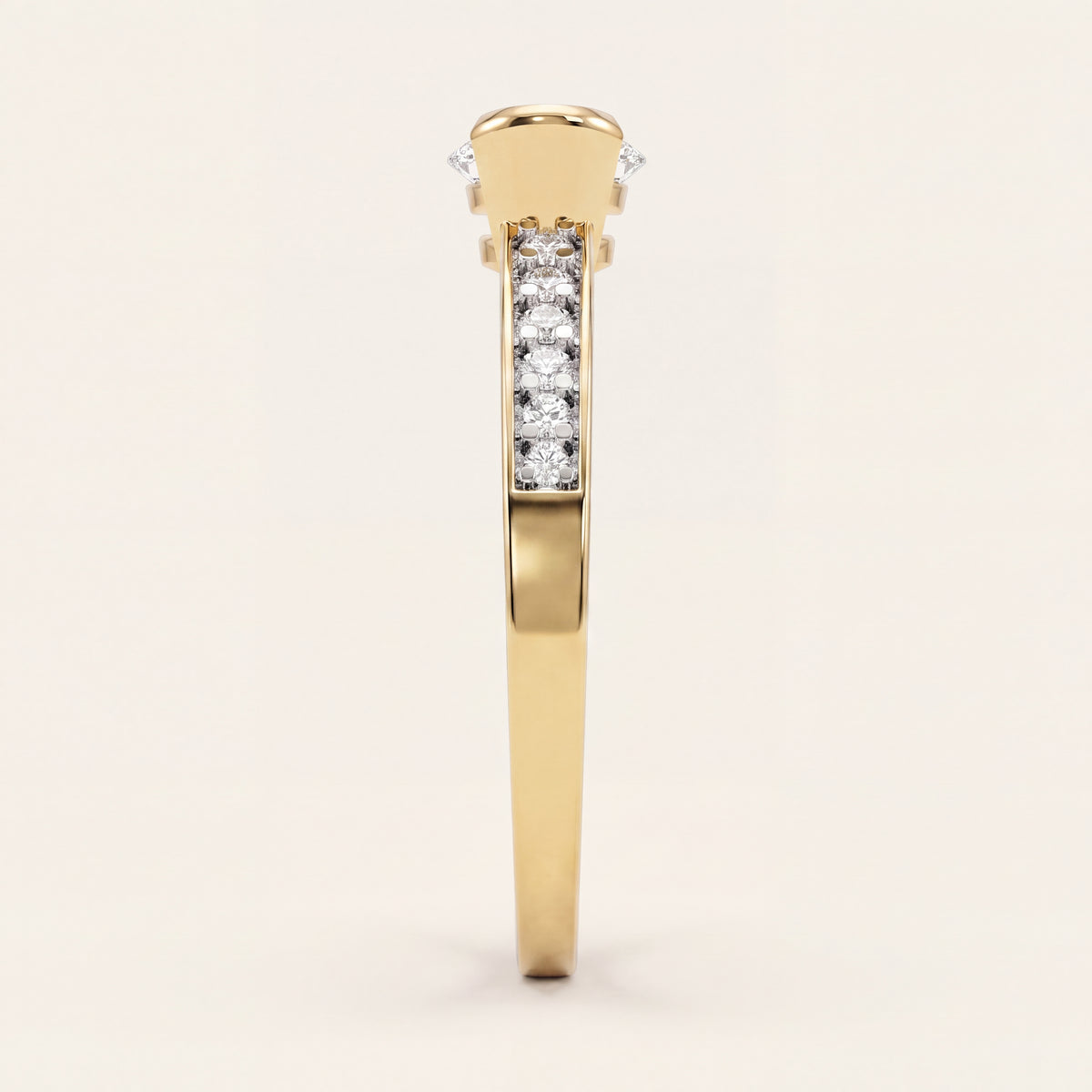 Equinox lab-grown diamond ring, view 4