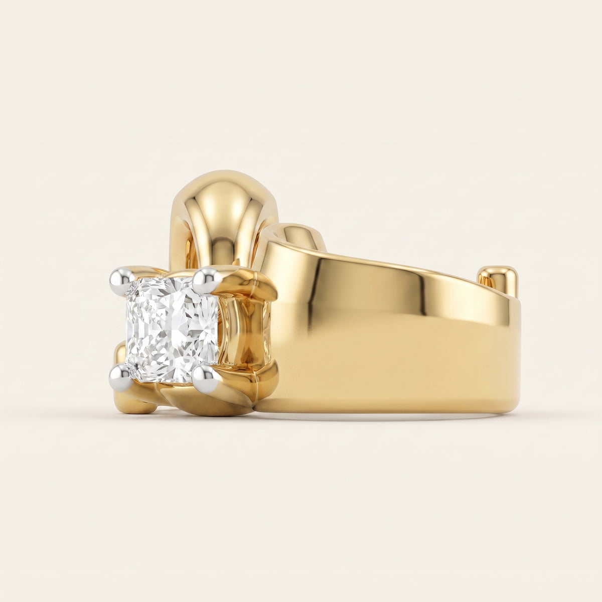 Spiralle lab-grown diamond pendant, view 4