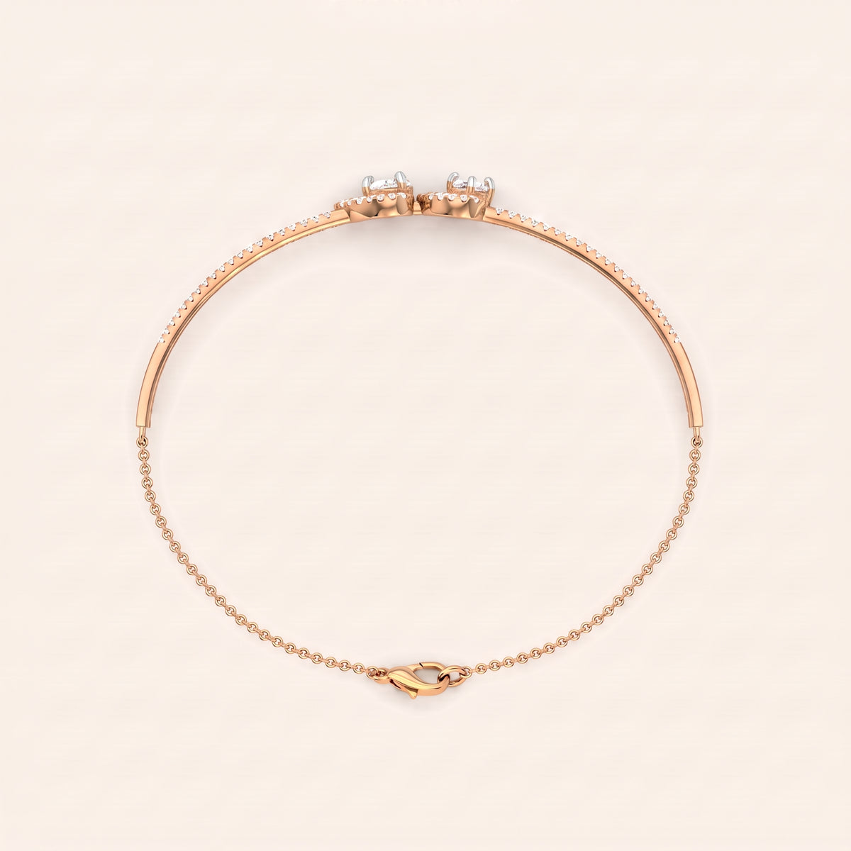 Union lab-grown diamond bracelet, view 7