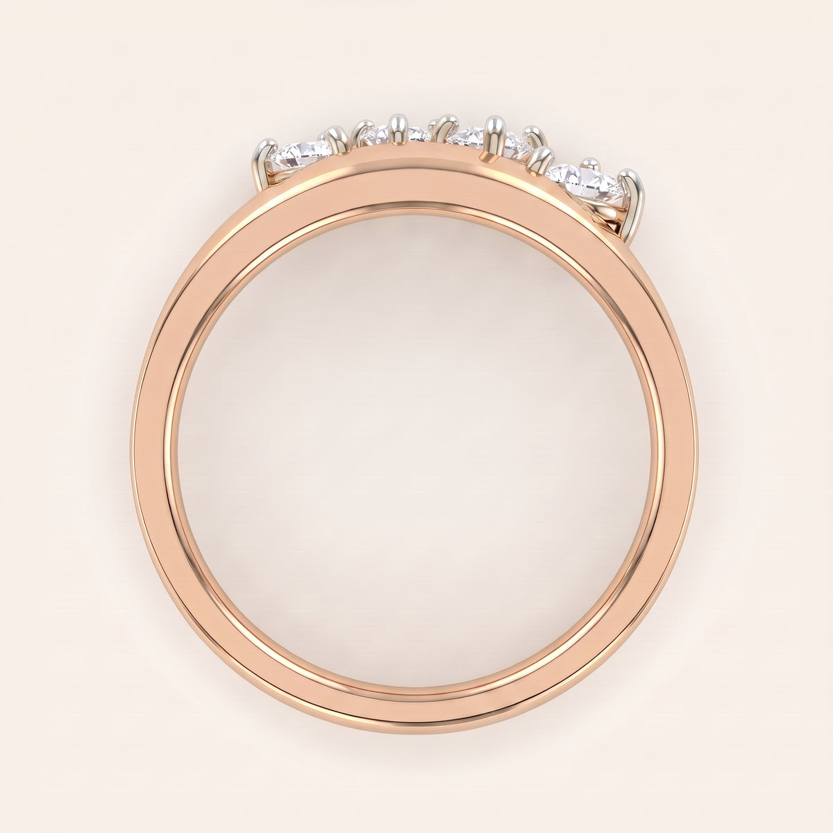 Vortex lab-grown diamond ring, view 6