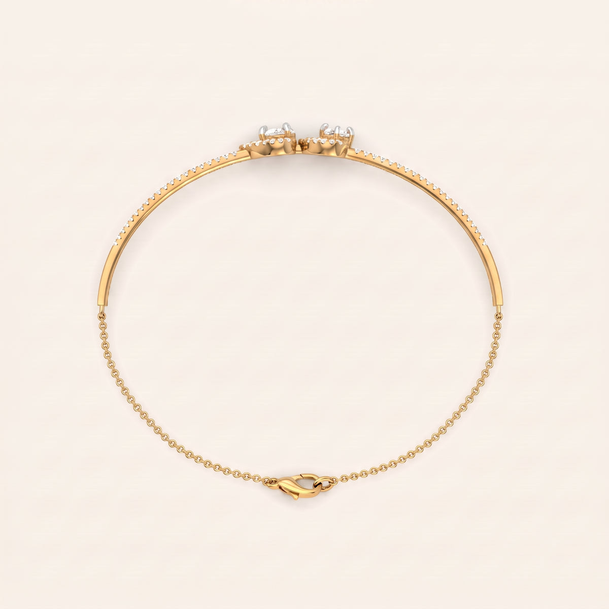 Union lab-grown diamond bracelet, view 3