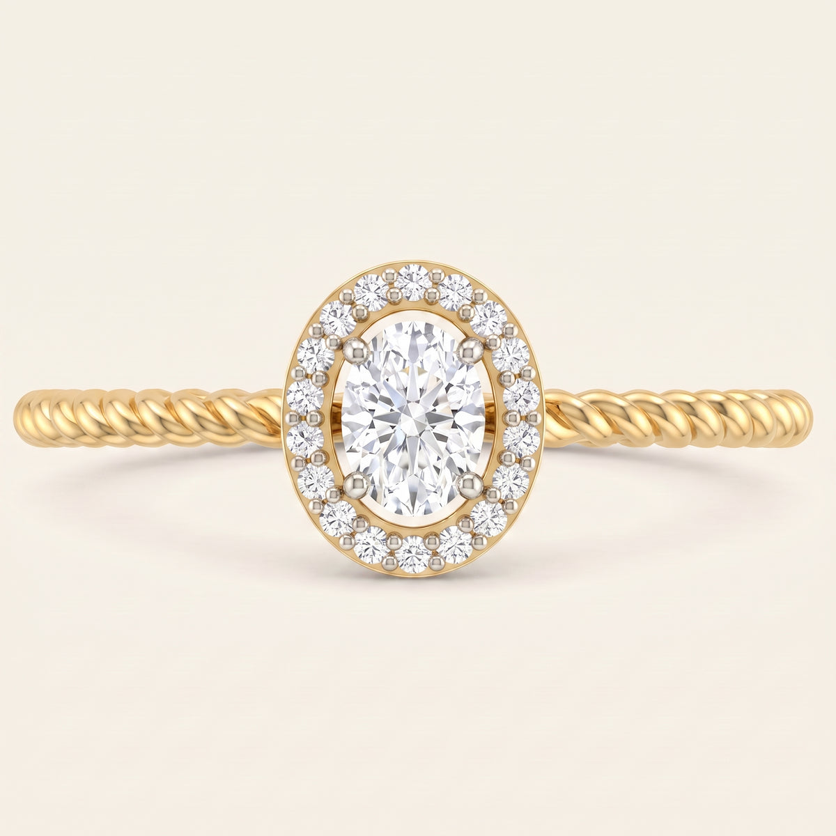 Marina lab-grown diamond ring, view 4