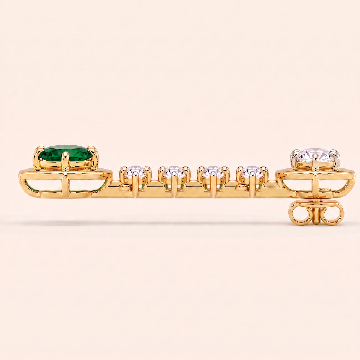 Envy lab-grown diamond earrings, view 5