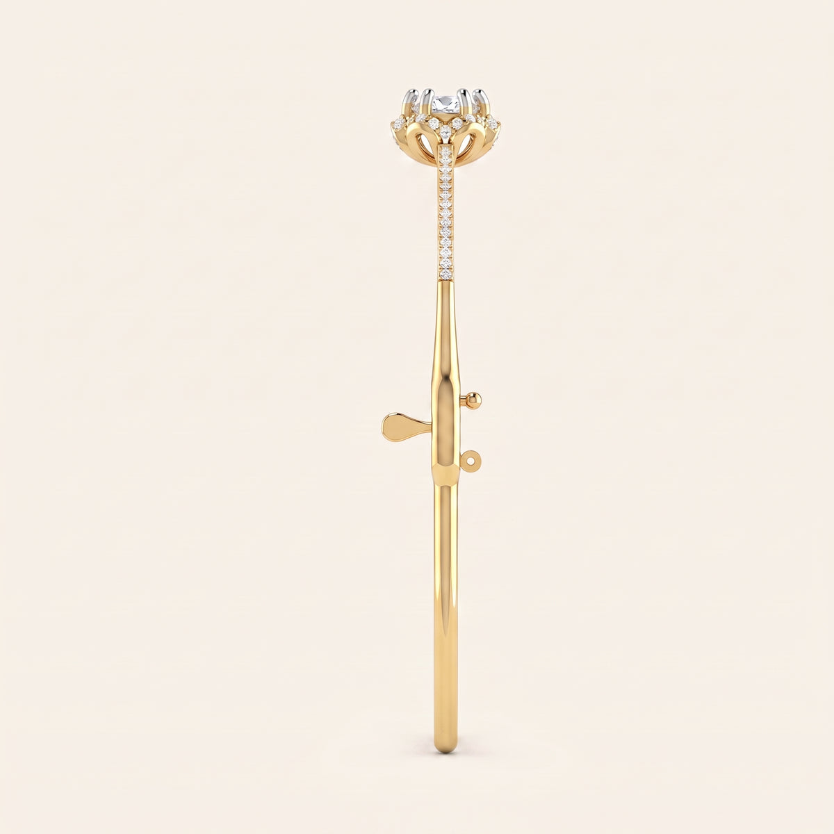Marigold lab-grown diamond bracelet, view 2