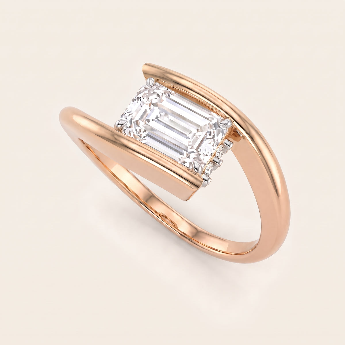 Horizon lab-grown diamond ring, view 5