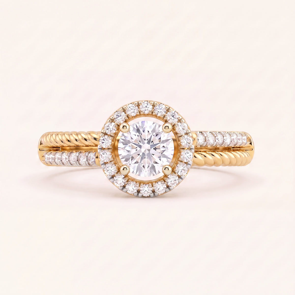 Belle lab-grown diamond ring, view 4