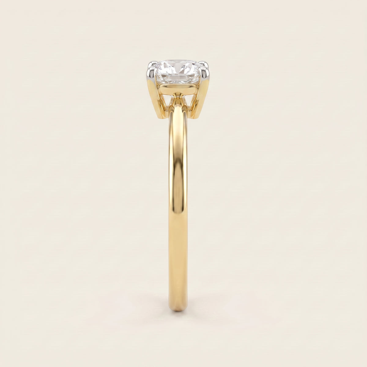 Pure lab-grown diamond ring
